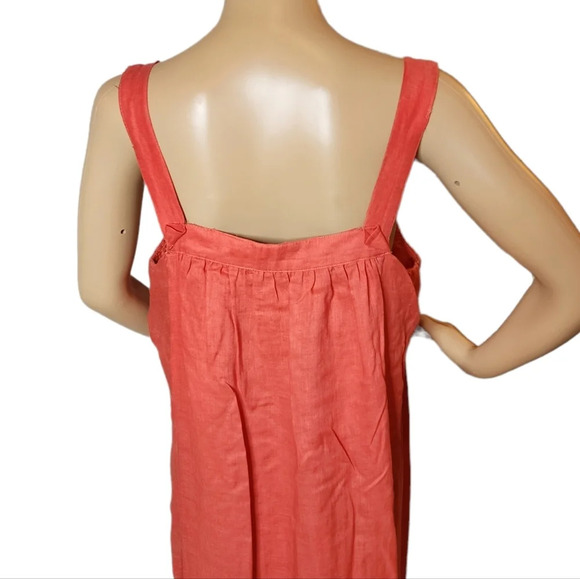 Max Studio 100% linen coral maxi dress. Women's size XL. - Picture 13 of 17